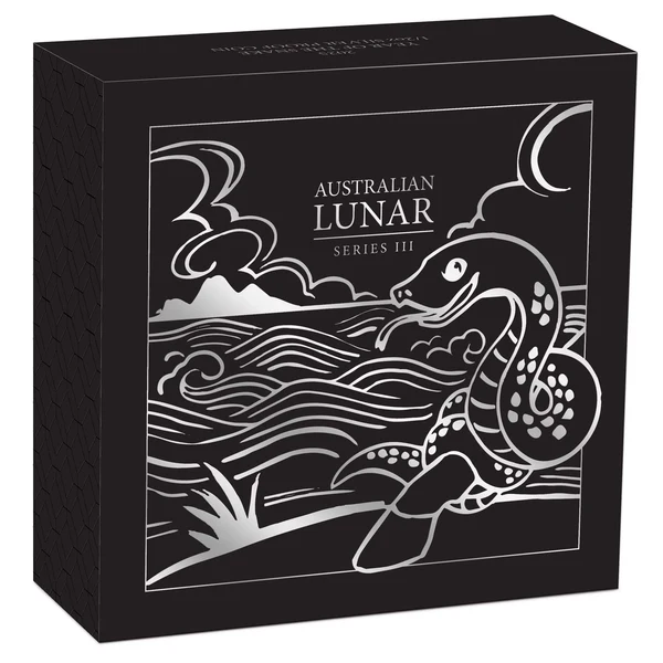 AUSTRALIAN LUNAR SERIES III 2025 YEAR OF THE SNAKE 1/2OZ SILVER PROOF COIN