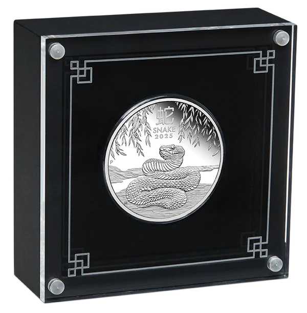 Australian Lunar Series III 2025 Year of the Snake 1oz Silver Proof Coin