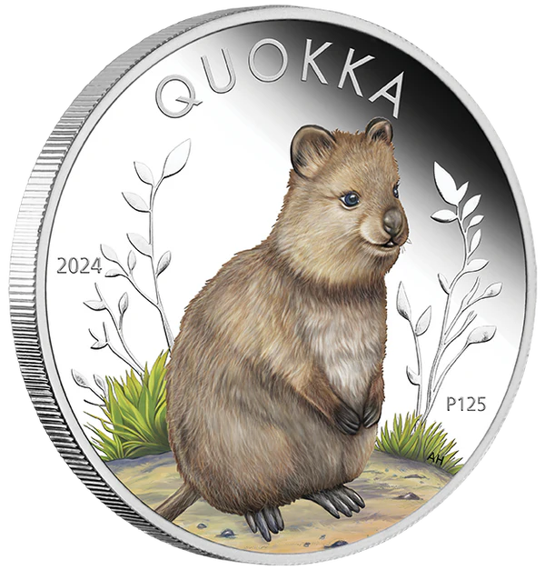 Australian Quokka 2024 1oz Silver Proof Coloured Coin