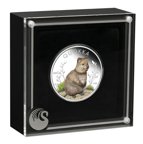 Australian Quokka 2024 1oz Silver Proof Coloured Coin