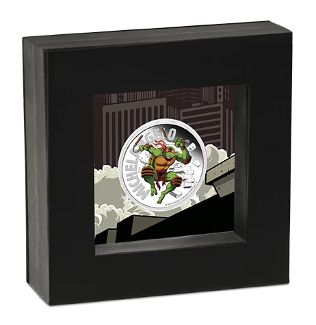 Teenage Mutant Ninja Turtles - Michelangelo 2024 1oz Silver Coloured Proof Coin