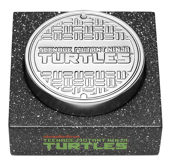 Teenage Mutant Ninja Turtles 40th Anniversary 2024 2oz Silver Antiqued High Relief Coloured Coin