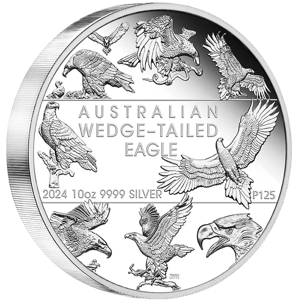 Australian Wedge-Tailed Eagle 10th Anniversary 2024 10oz Silver Proof Coin