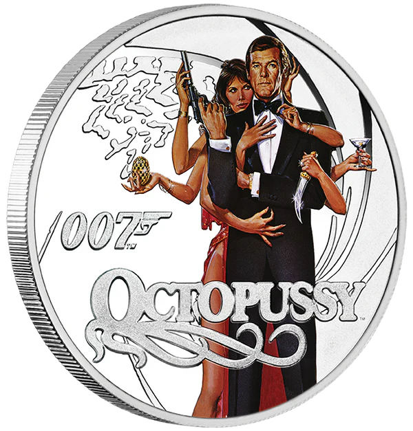 James Bond Roger Moore Silver Proof Eight-Coin Collection