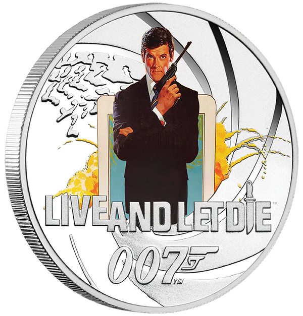 James Bond Roger Moore Silver Proof Eight-Coin Collection