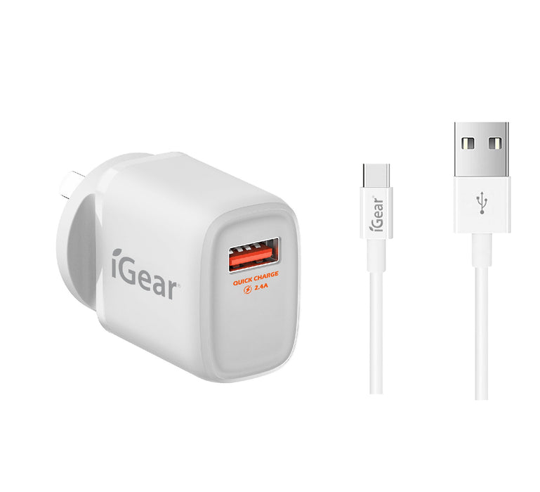 POWER CHARGER AND CABLE ( I GEAR)