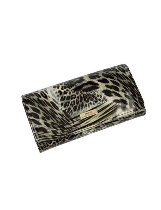 LEONA LARGE PATENT LEATHER WALLET