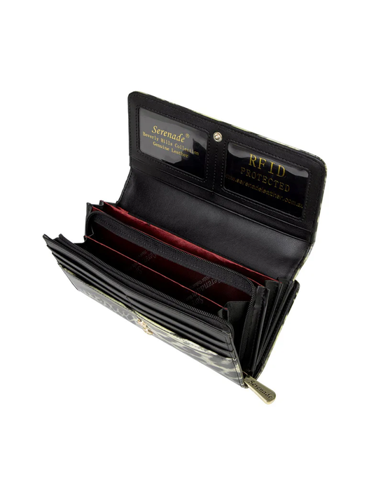 LEONA LARGE PATENT LEATHER WALLET