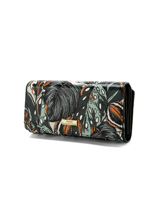 PHYLLIS LARGE PATENT LEATHER WALLET