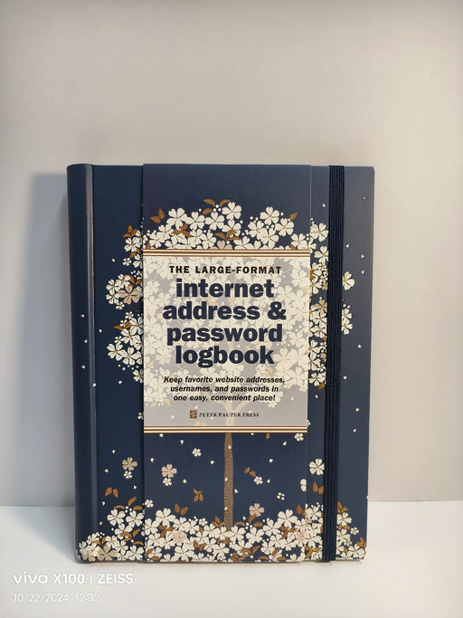 Falling Blossoms Internet Password Book