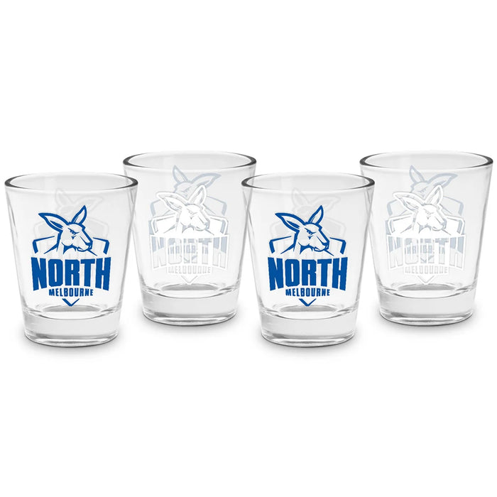 NORTH MELBOURNE SET OF 4 SHOT GLASSES