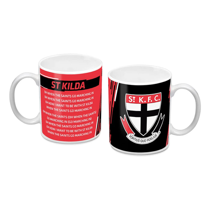 LE AFL LOGO & SONG MUG - ST KILDA