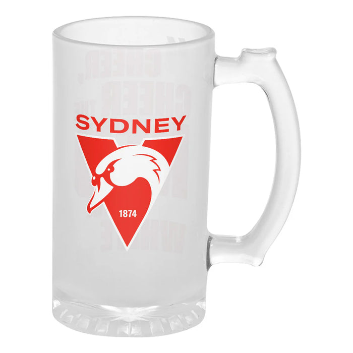 SYDNEY SWANS STEIN GLASS 500 ML