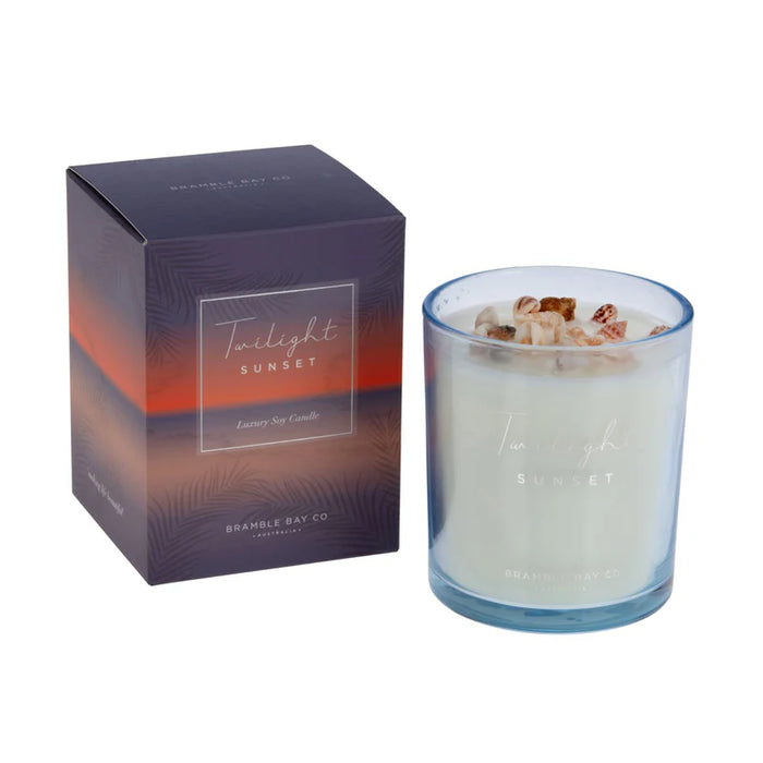 300g Double Wick Twilight Sunset Oceania Soy Wax Scented Candle - by Bramble Bay