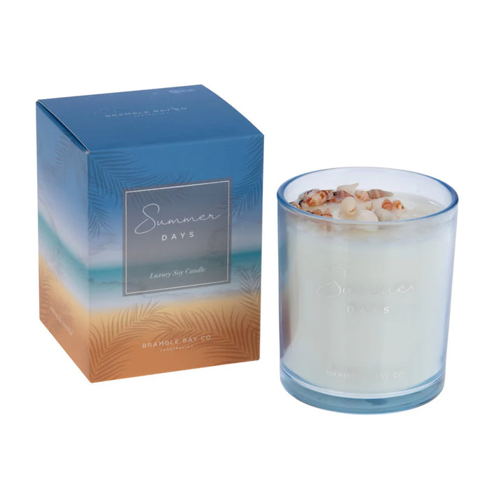 300g Double Wick Summer Days Oceania Soy Wax Scented Candle - by Bramble Bay