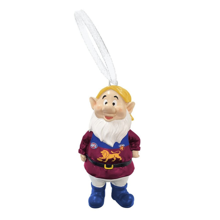 Brisbane Lions AFL Garden Gnome Ornament Xmas Decoration