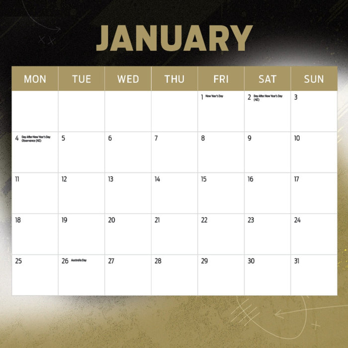 AFL COLLINGWOOD MAGPIES CALENDAR: 2027