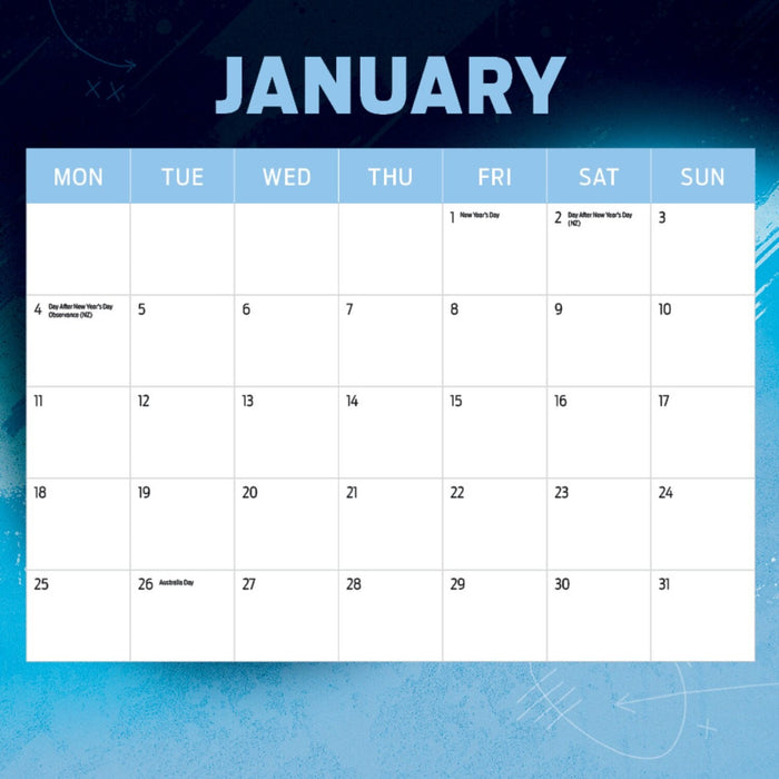 AFL CARLTON BLUES CALENDAR: 2027