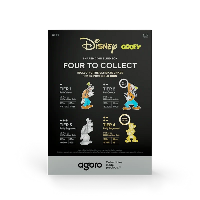 Disney Goofy 1/2oz Coin Blind Box