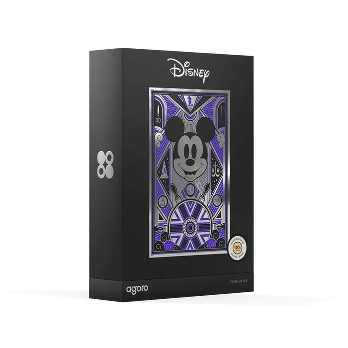 MICKEY MOUSE ART DECO 5G SILVER COLLECTIBLE FOIL