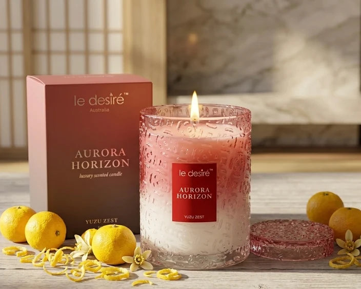 LE DESIRE LUXURY SCENTED CANDLE YUZU ZEST