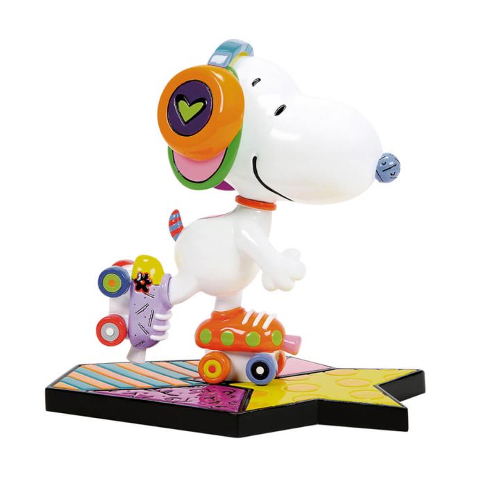 BRITTO PEANUTS SNOOPY ROLLER SKATE FIGURINE