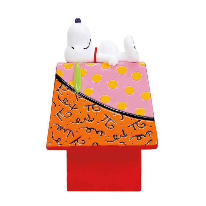BRITTO PEANUTS SNOOPY'S DOG HOUSE FIGURINE