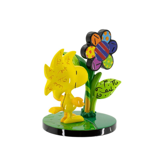 BRITTO PEANUTS WOODSTOCK FLOWER MINI FIGURINE