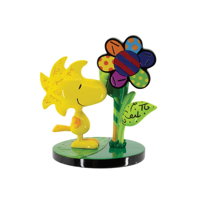 BRITTO PEANUTS WOODSTOCK FLOWER MINI FIGURINE