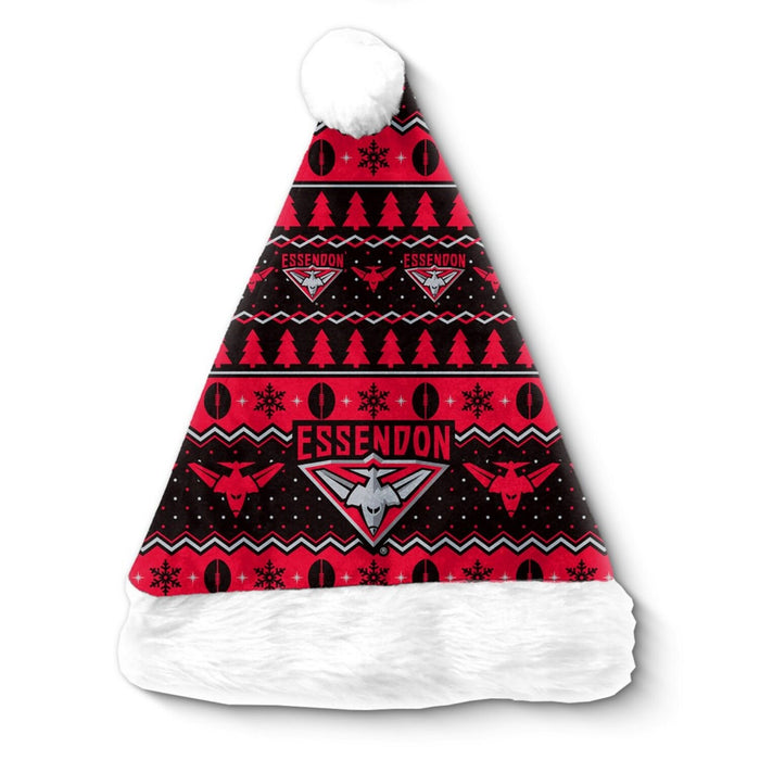 AFL ESSENDON SANTA HAT