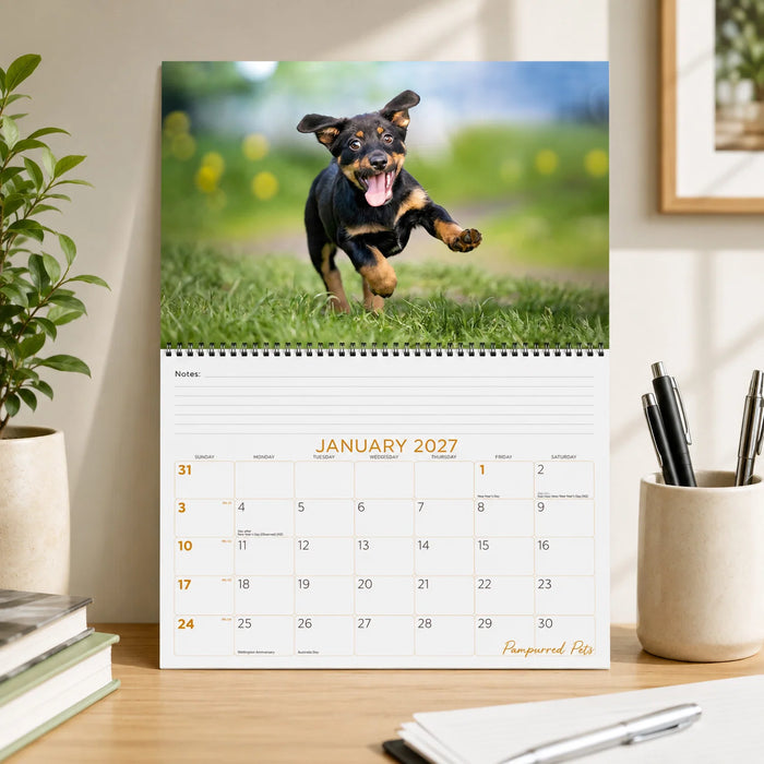 2027 CALENDAR PAMPURRED PETS
