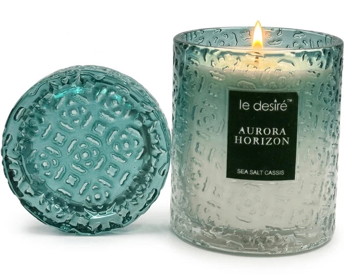 LE DESIRE LUXURY SCENTED CANDLE SEA SALT CASSIS