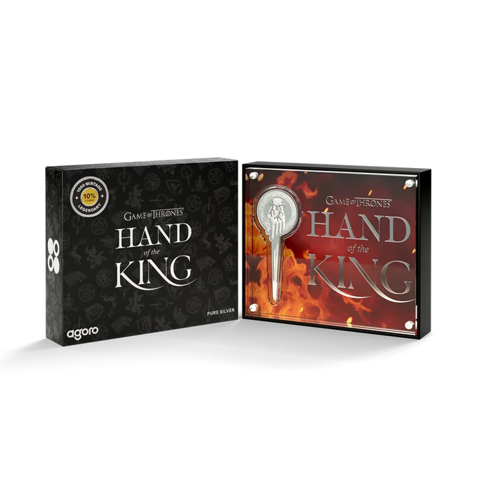 GAME OF THRONES HAND OF THE KING 1/3 OZ SILVER COLLECTIBLE COIN
