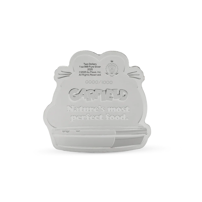 Nickelodeon - Garfield - Nature's most perfect food 1oz Silver Coin