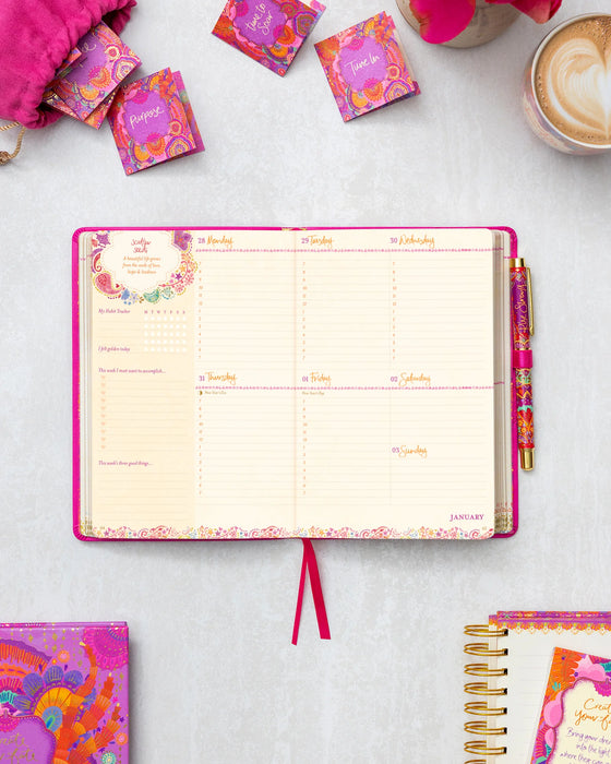 2027 Diary Planner Intrinsic Positively Pink Year to Rise Strong