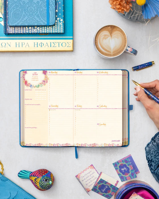ADELE BASHEER 2027 PLANNER + JOURNAL + DIARY - BAHAMA BLUE