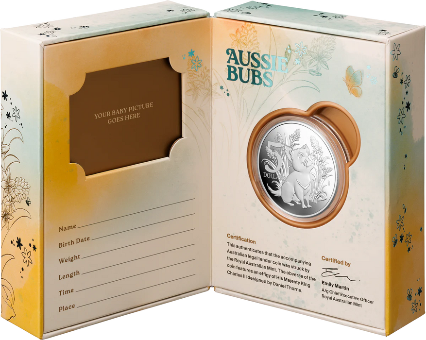 2026 $5 1 oz Fine Silver Proof Coin Set- Aussie Bubs