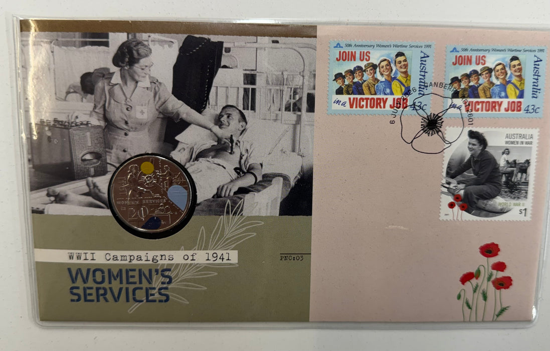 2026 20C WWII CAMPAIGNS OF 1941 WOMEN'S SERVICES UNCIRCULATED COIN