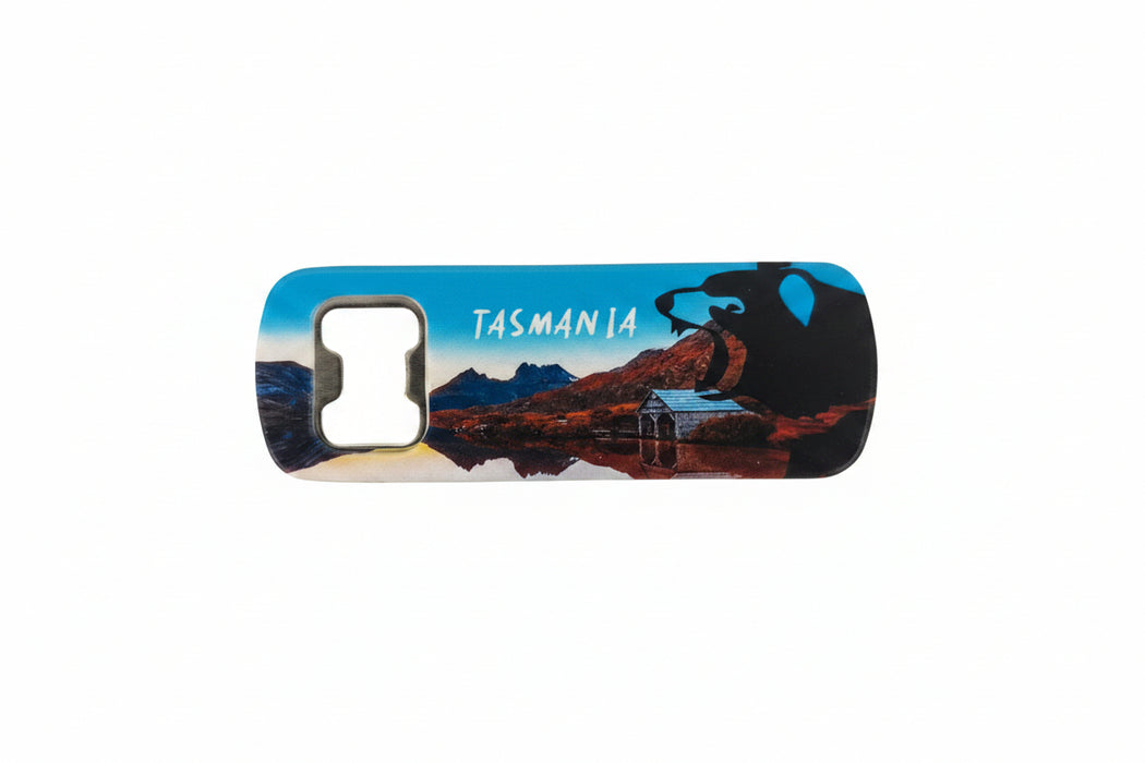 TASMANIA CRADLE MOUNTAIN DEVIL BOTTLE OPENER AND MAGNET