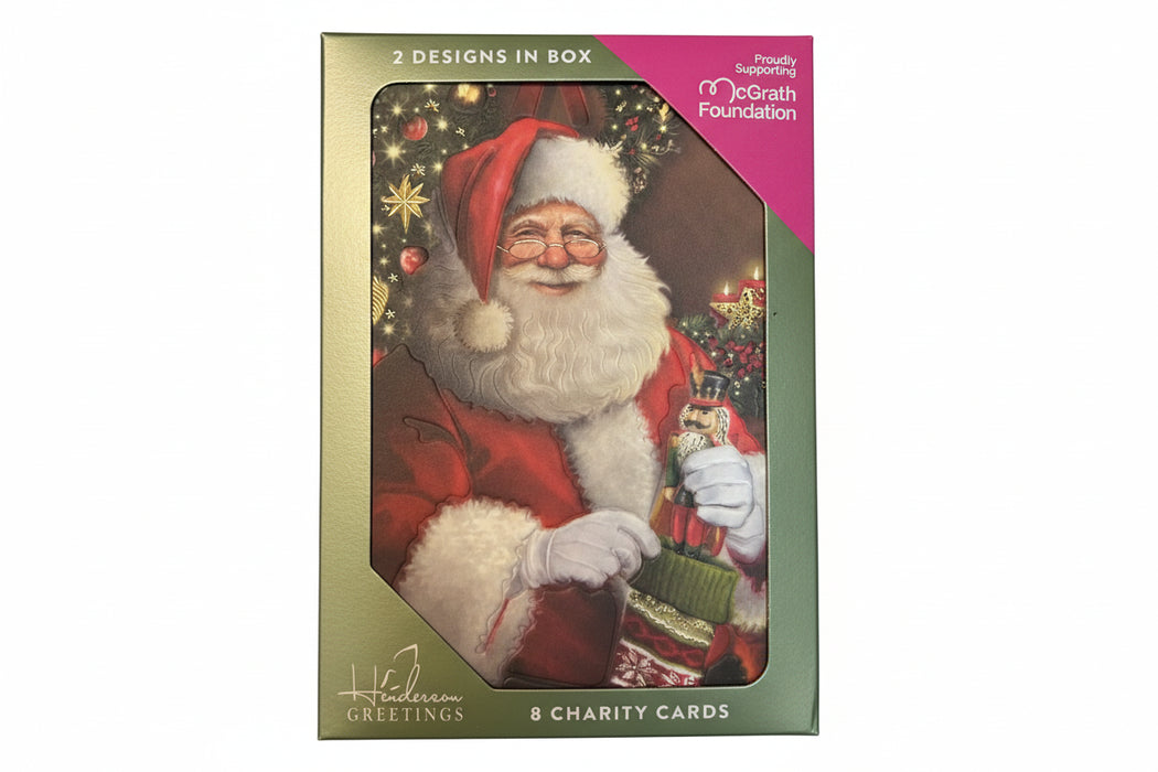 Boxed Santa With Stocking