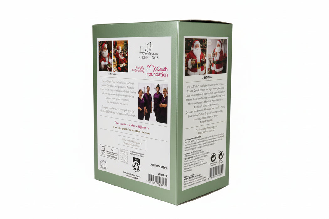 Boxed Santa With Stocking