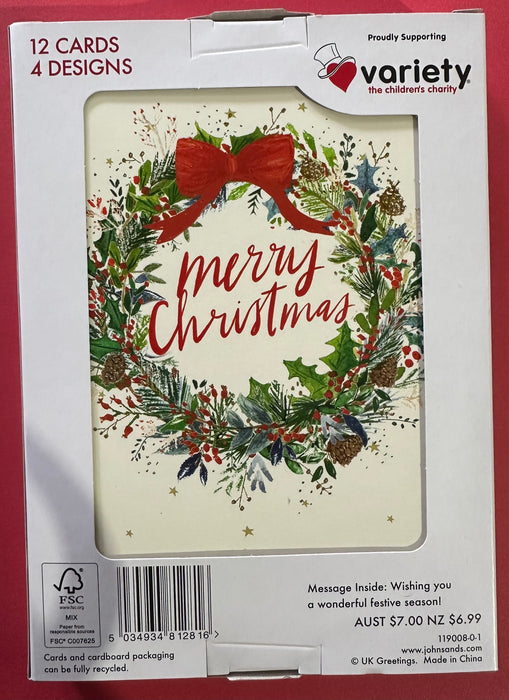 Proudly Supporting Variety The Children's Charity Christmas Cards