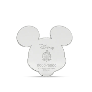 ICONIC EXPRESSIONS MICKEY AND FRIENDS MICKEY MOUSE 1/2OZ SILVER COLLECTIBLE COIN