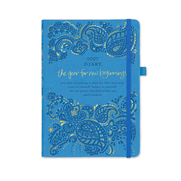 ADELE BASHEER 2027 PLANNER + JOURNAL + DIARY - BAHAMA BLUE