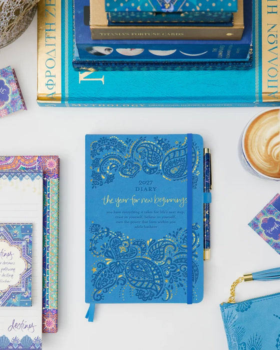 ADELE BASHEER 2027 PLANNER + JOURNAL + DIARY - BAHAMA BLUE