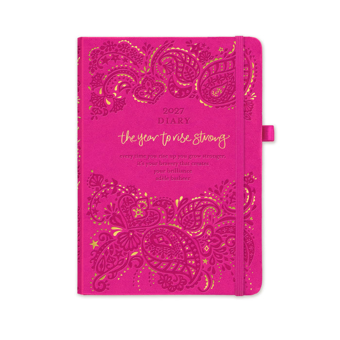 2027 Diary Planner Intrinsic Positively Pink Year to Rise Strong
