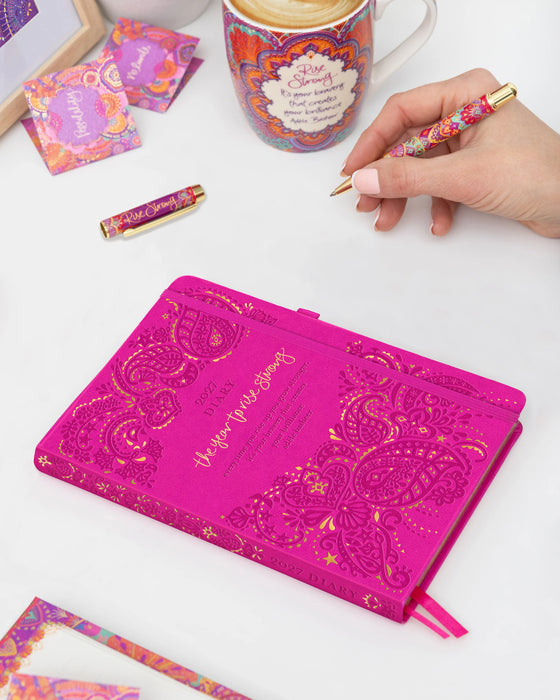 2027 Diary Planner Intrinsic Positively Pink Year to Rise Strong