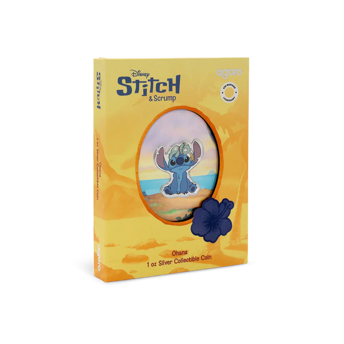 Disney Stitch - Ohana 1oz Silver Coin