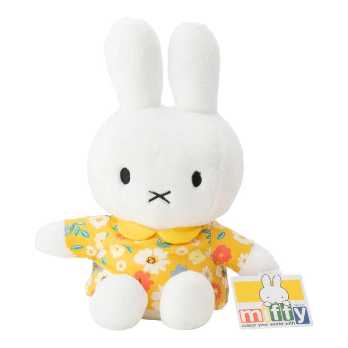 SOFT TOY: MIFFY FLORAL YELLOW DRESS