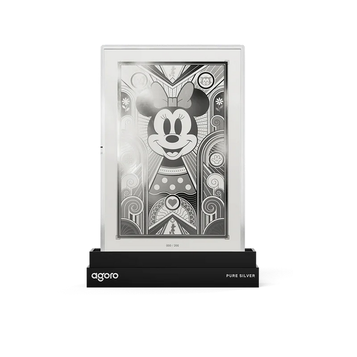 Minnie Mouse Art Deco 5g Silver Collectible Foil